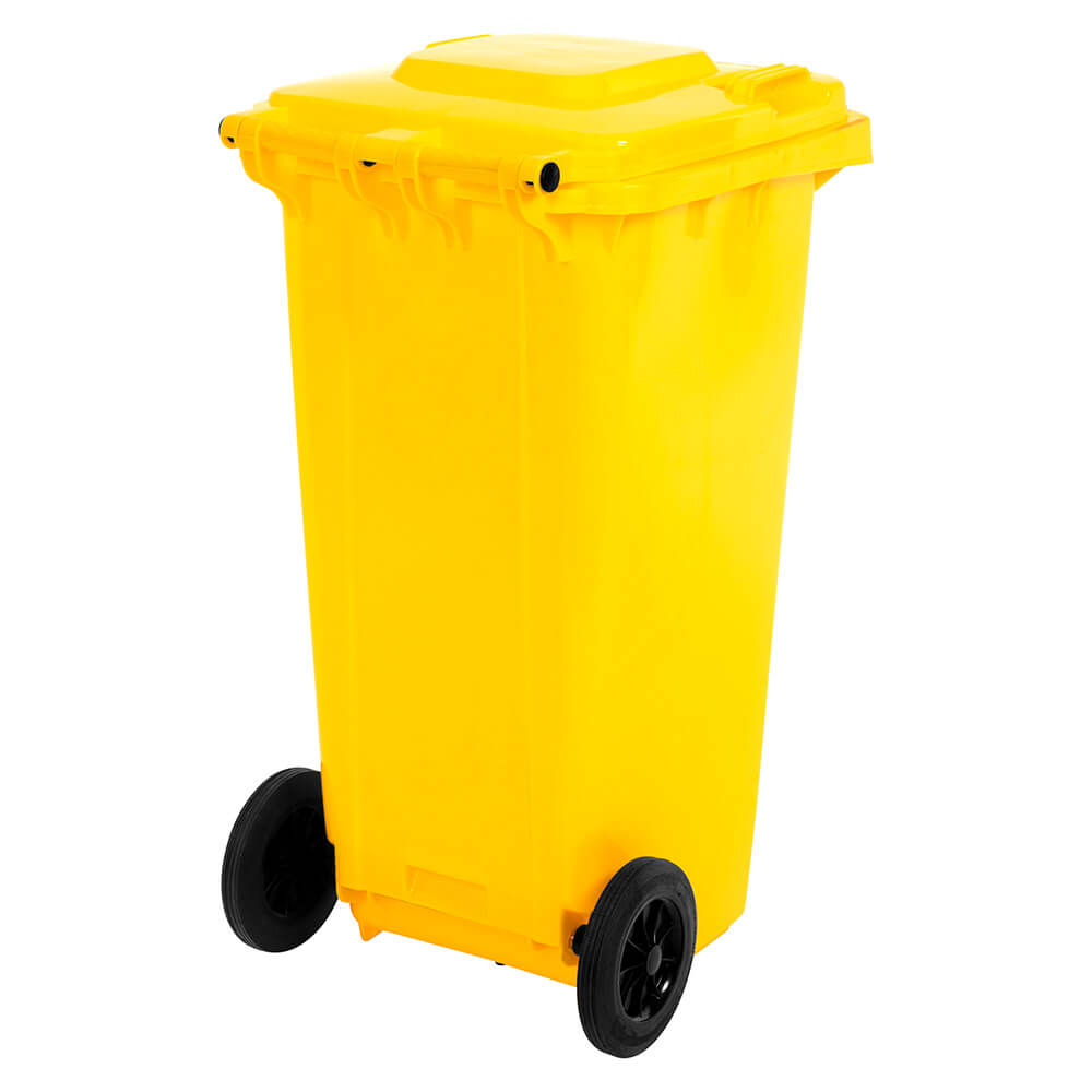 Yellow Wheelie Bin