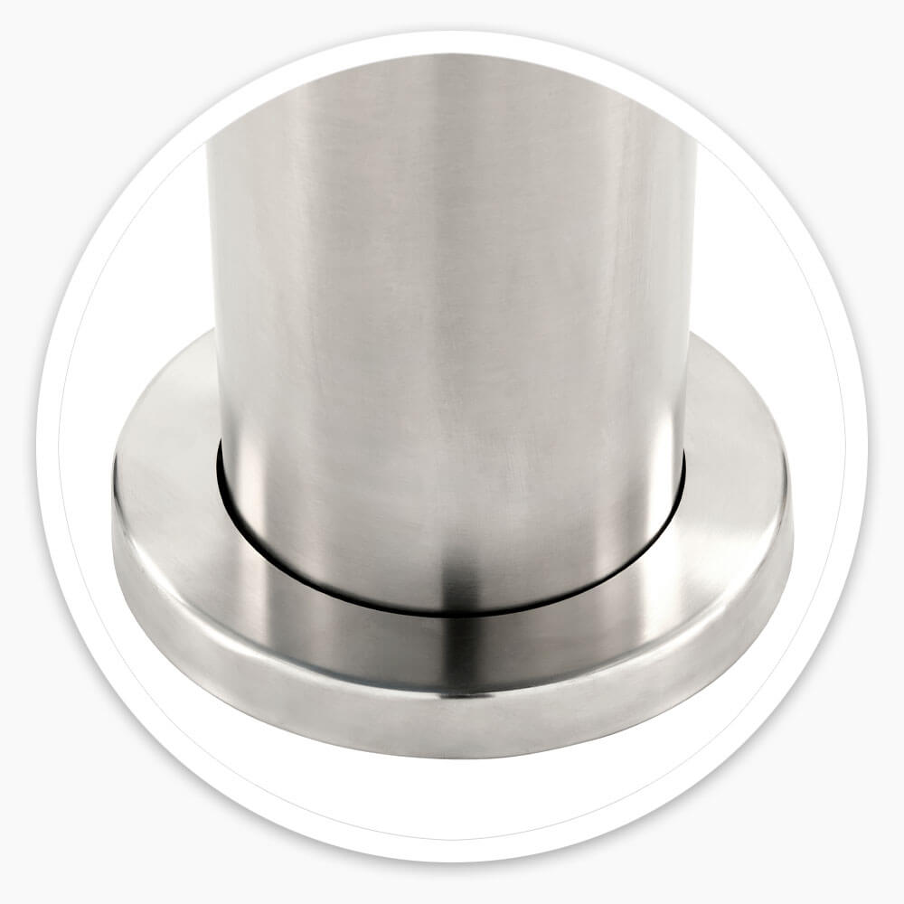 Flat Top Stainless Steel Bollard