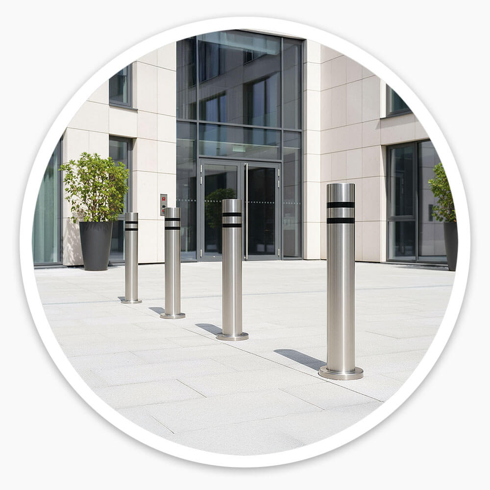 Flat Top Stainless Steel Bollard