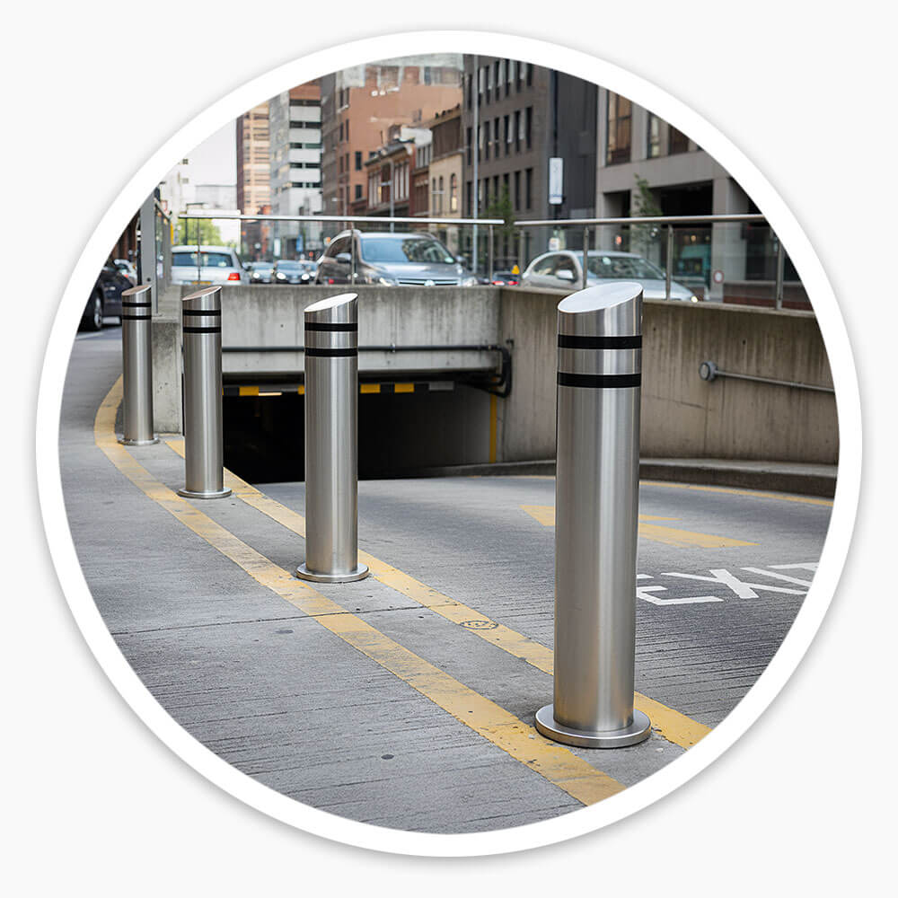 Mitre Top Steel Bollard