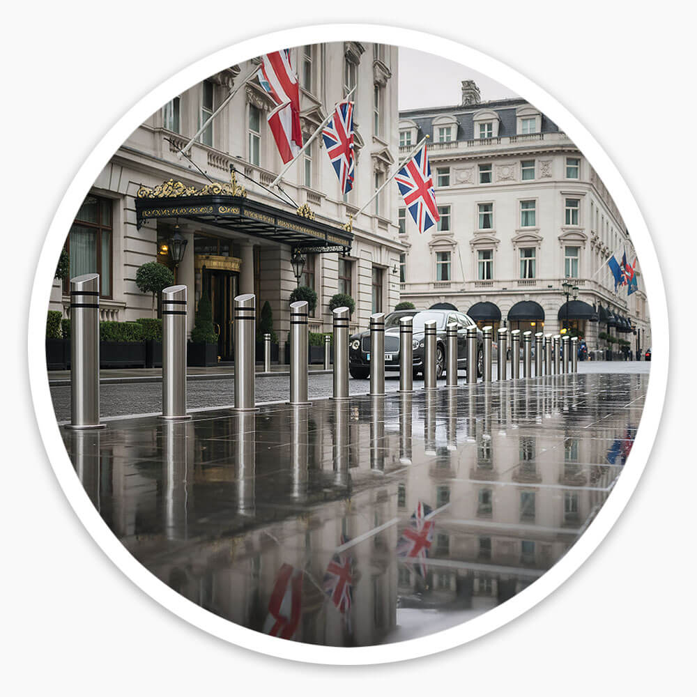 Mitre Top Steel Bollard