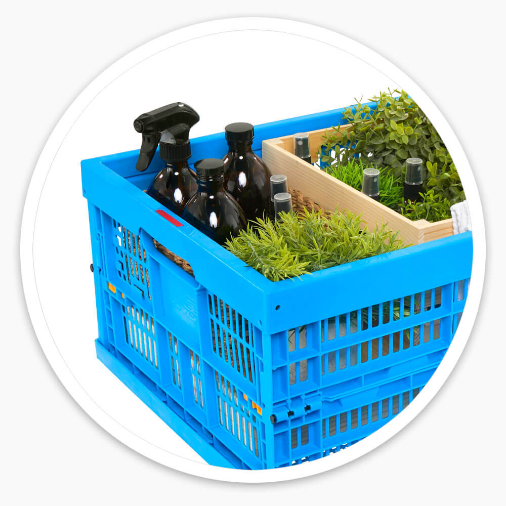 Folding Mesh Container