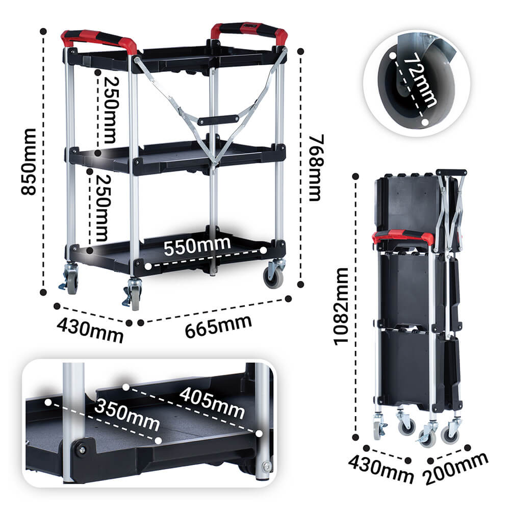 Folding Catering Trolley