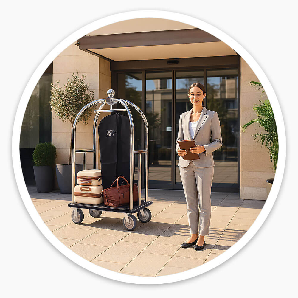 Hotel Luggage Cart