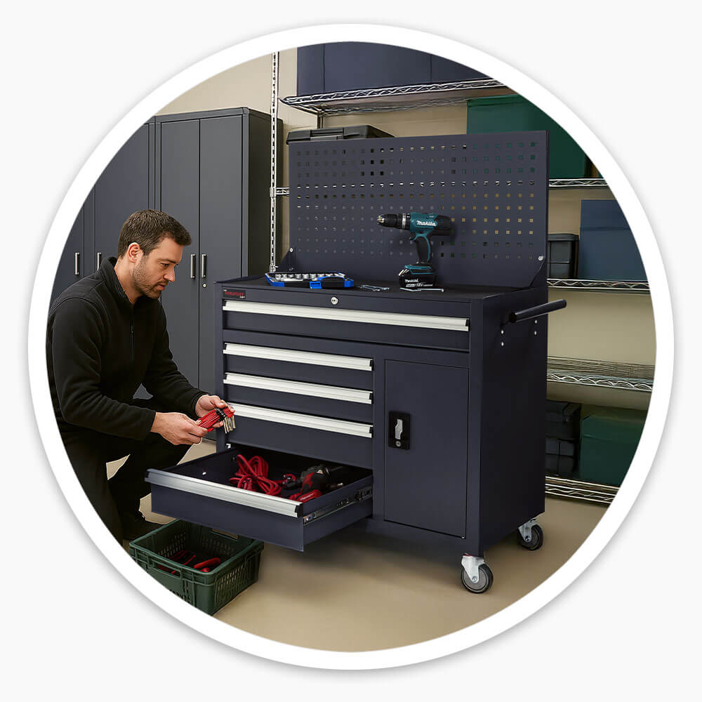 Tool Box with Pegboard