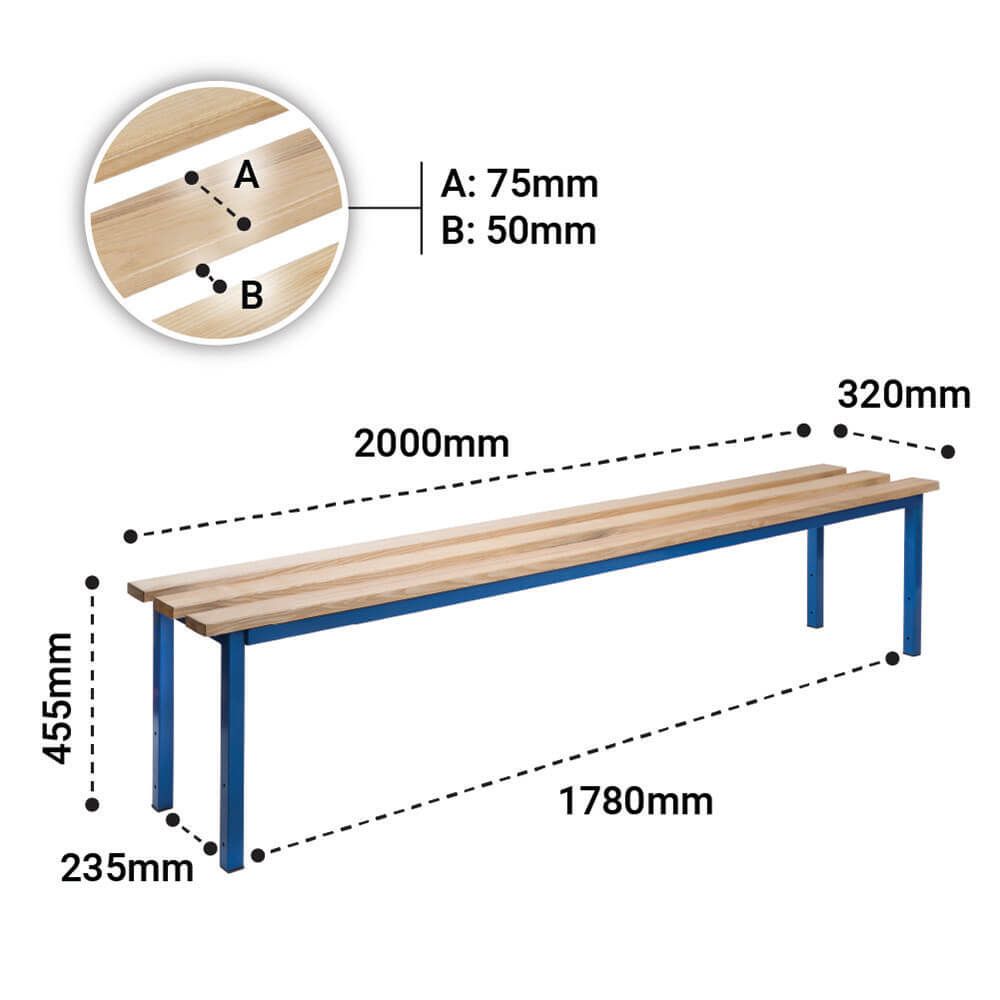 Large Cloakroom Bench