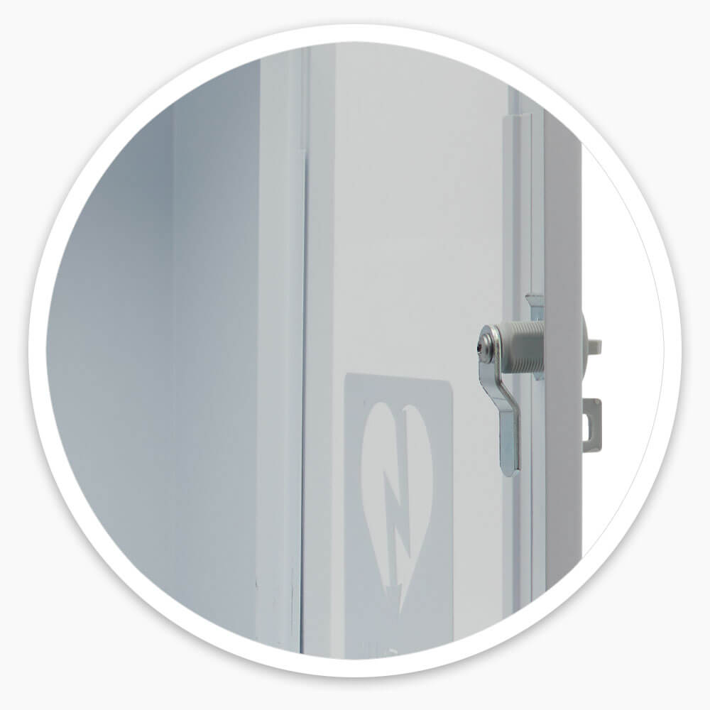 Lockable Defibrillator Cabinet