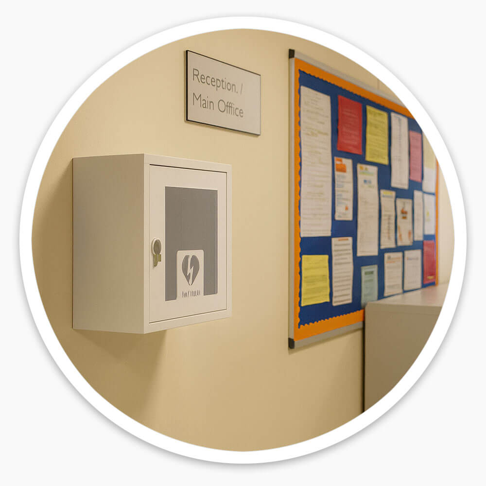 Lockable Defibrillator Cabinet