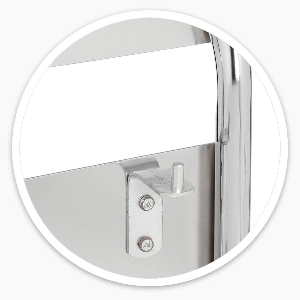 Twin Chrome Fire Extinguisher Stand