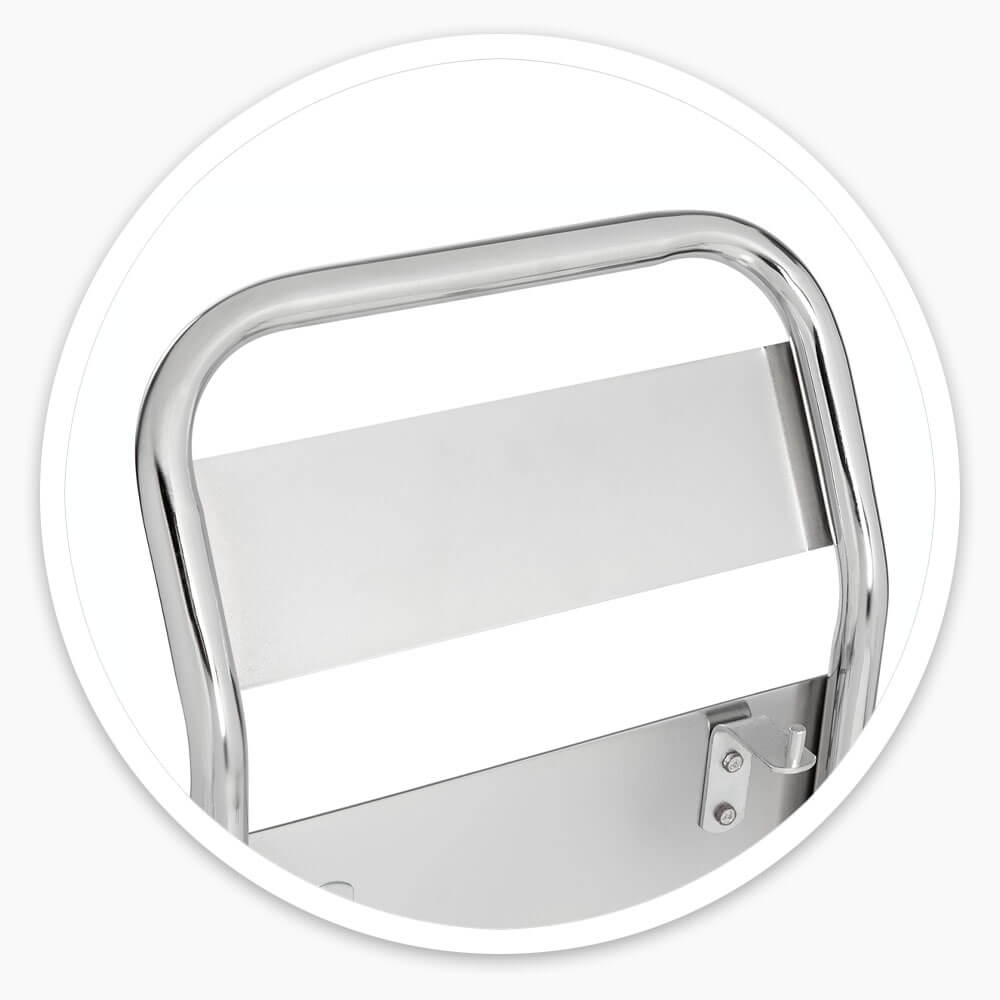 Twin Chrome Fire Extinguisher Stand