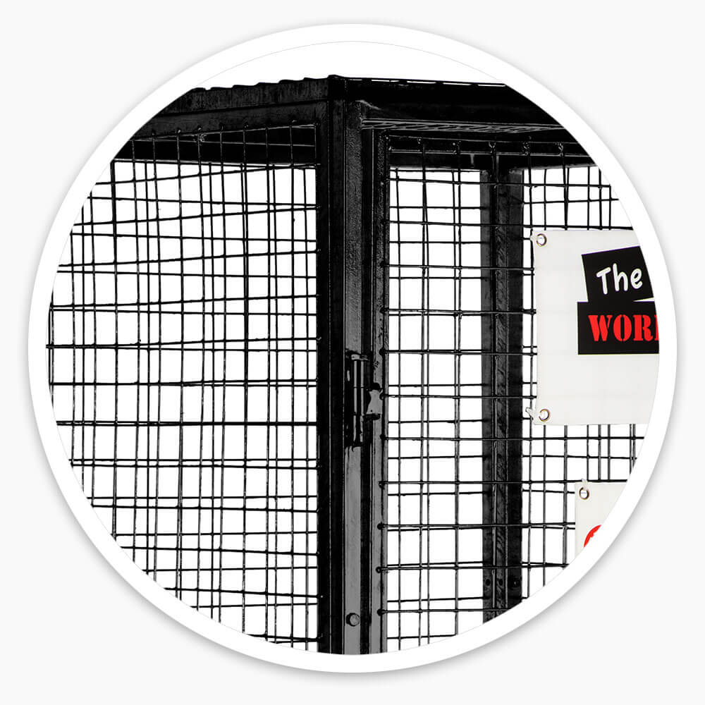 Gas Bottle Mesh Cage