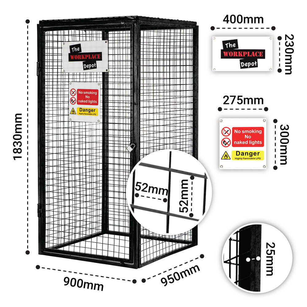 Gas Bottle Mesh Cage