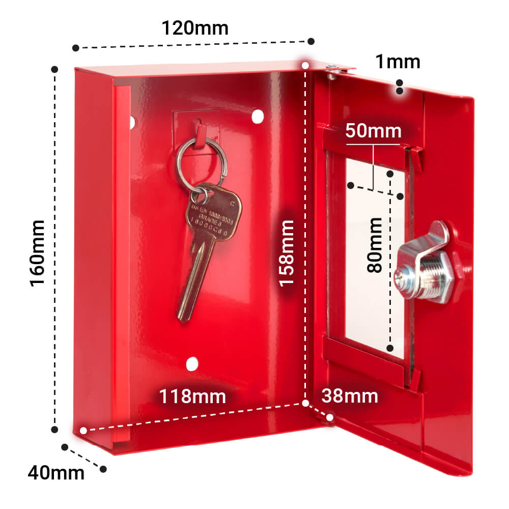 Glass Emergency Key Box