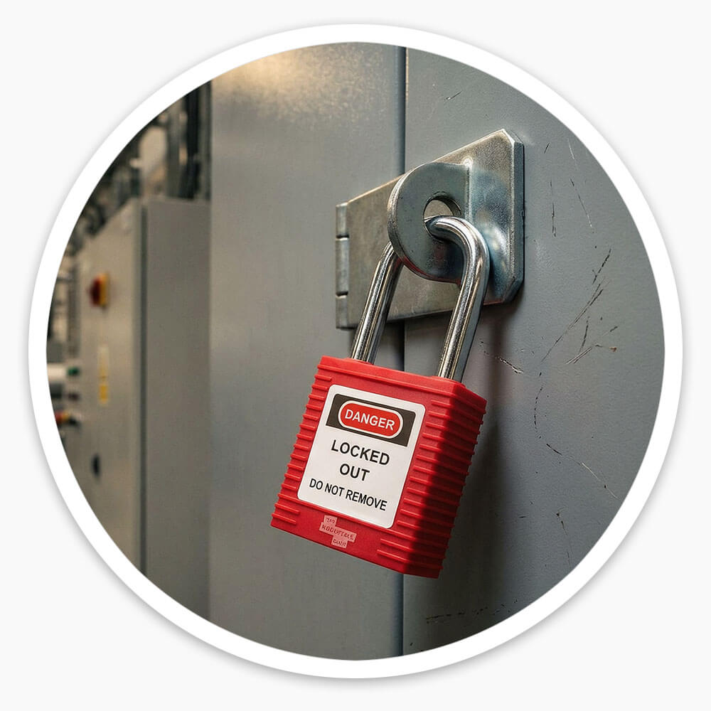 Steel Shackle Safety Padlock