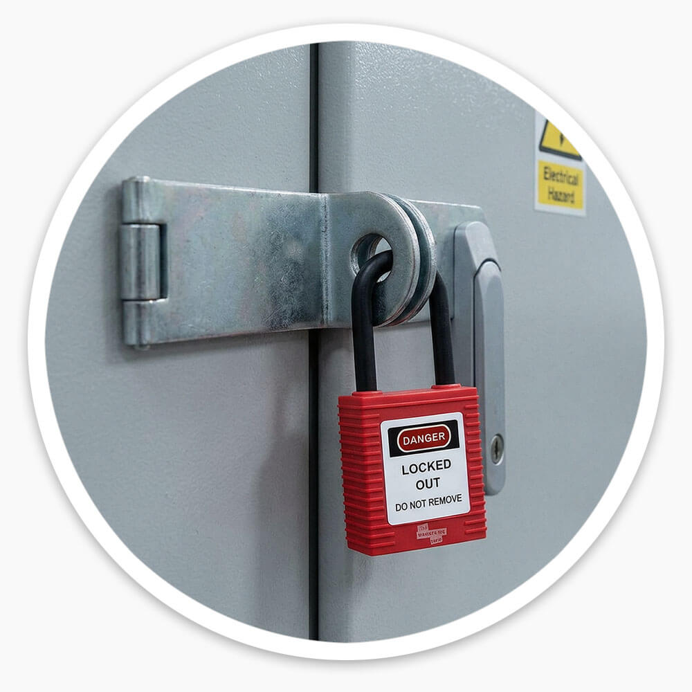 Nylon Shackle Safety Padlock