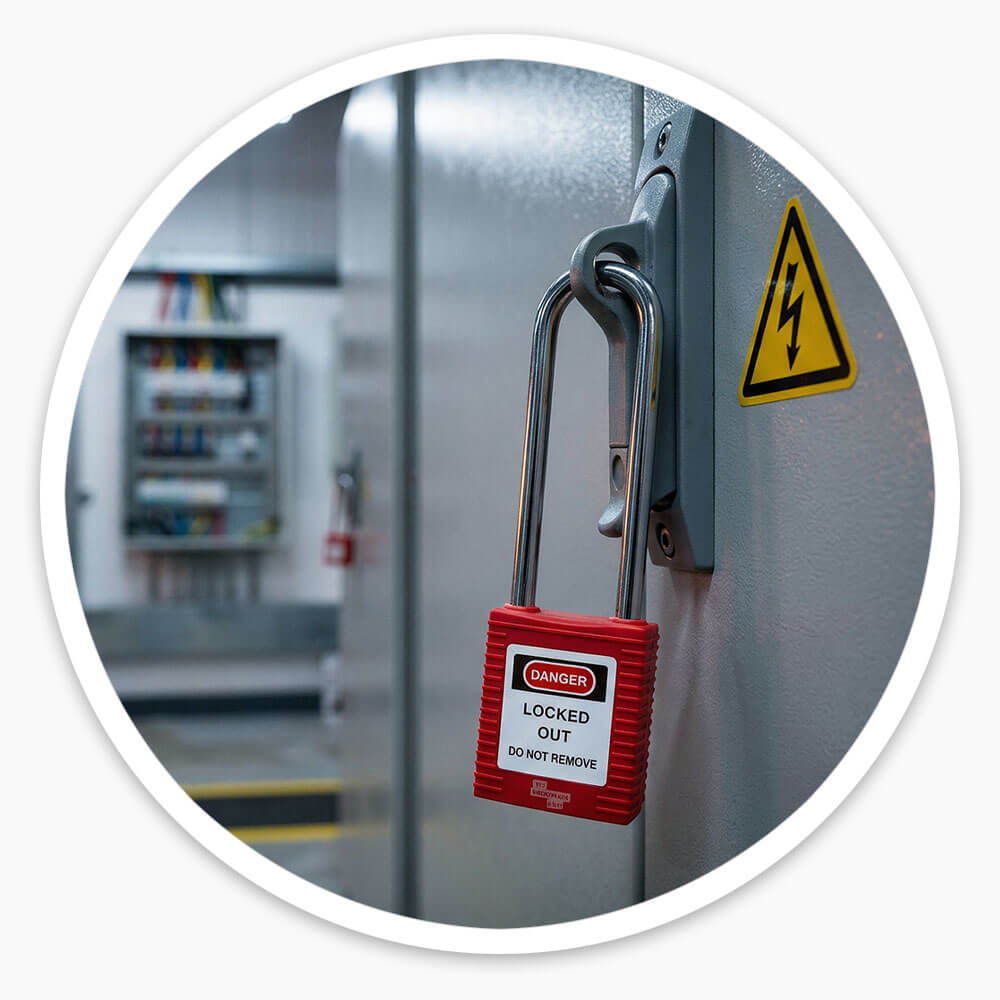 Long Steel Safety Padlock