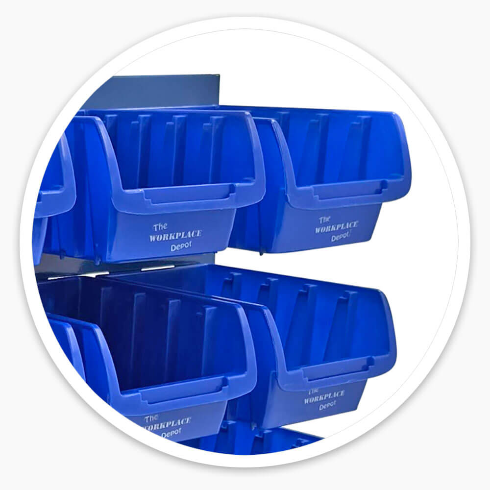 Horizontal Louvre Panel Bin Kit