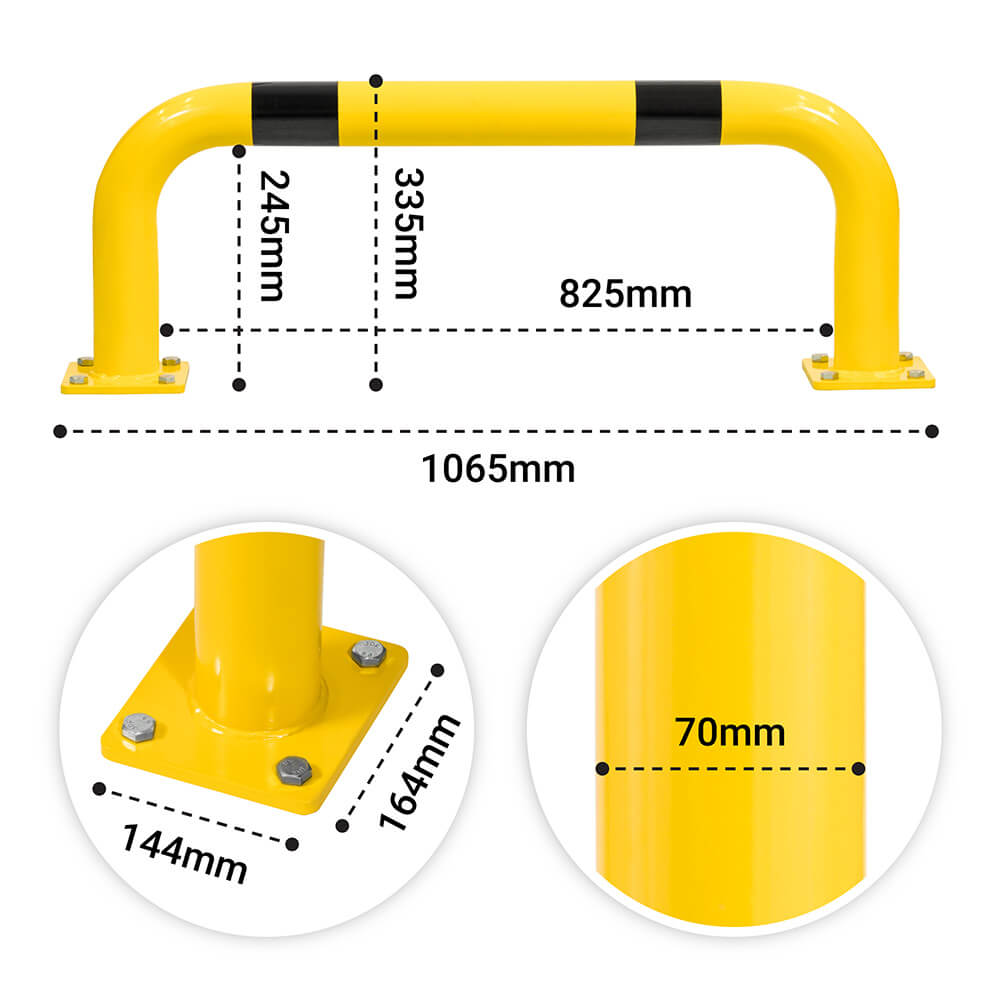 Tubular Rack End Barriers