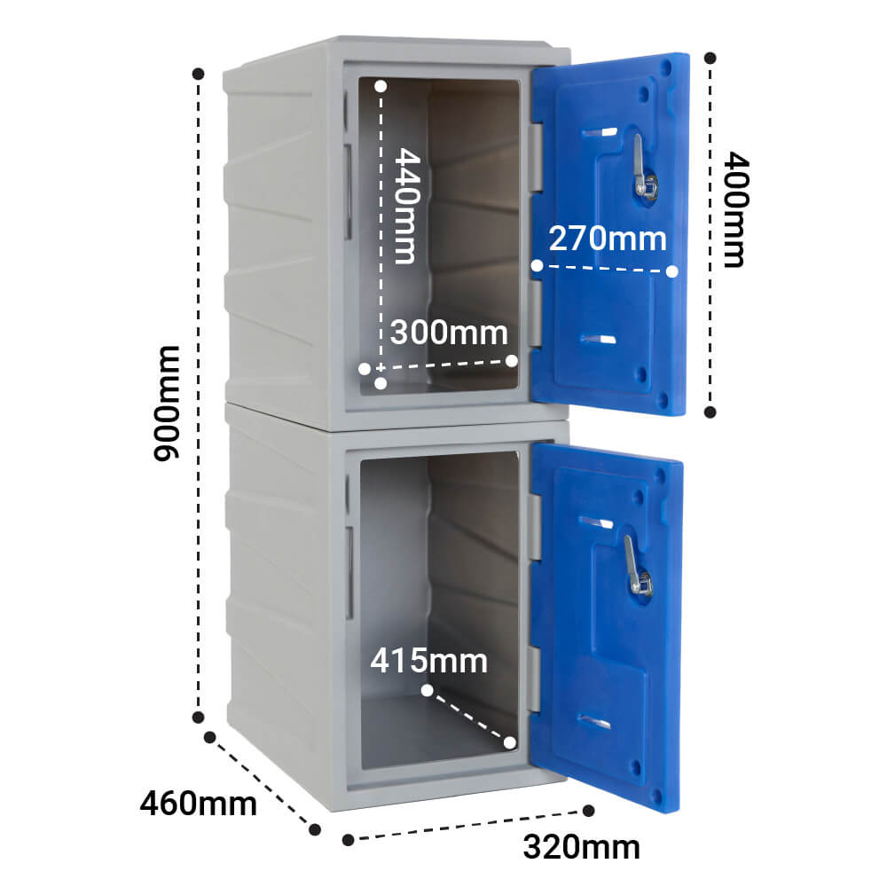 Stackable Plastic Lockers