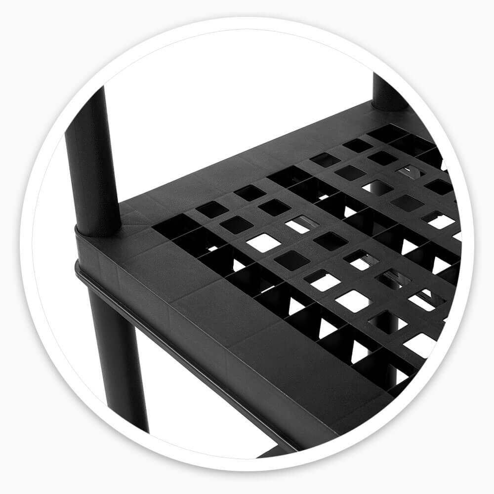 3 Tier Plastic Shelving