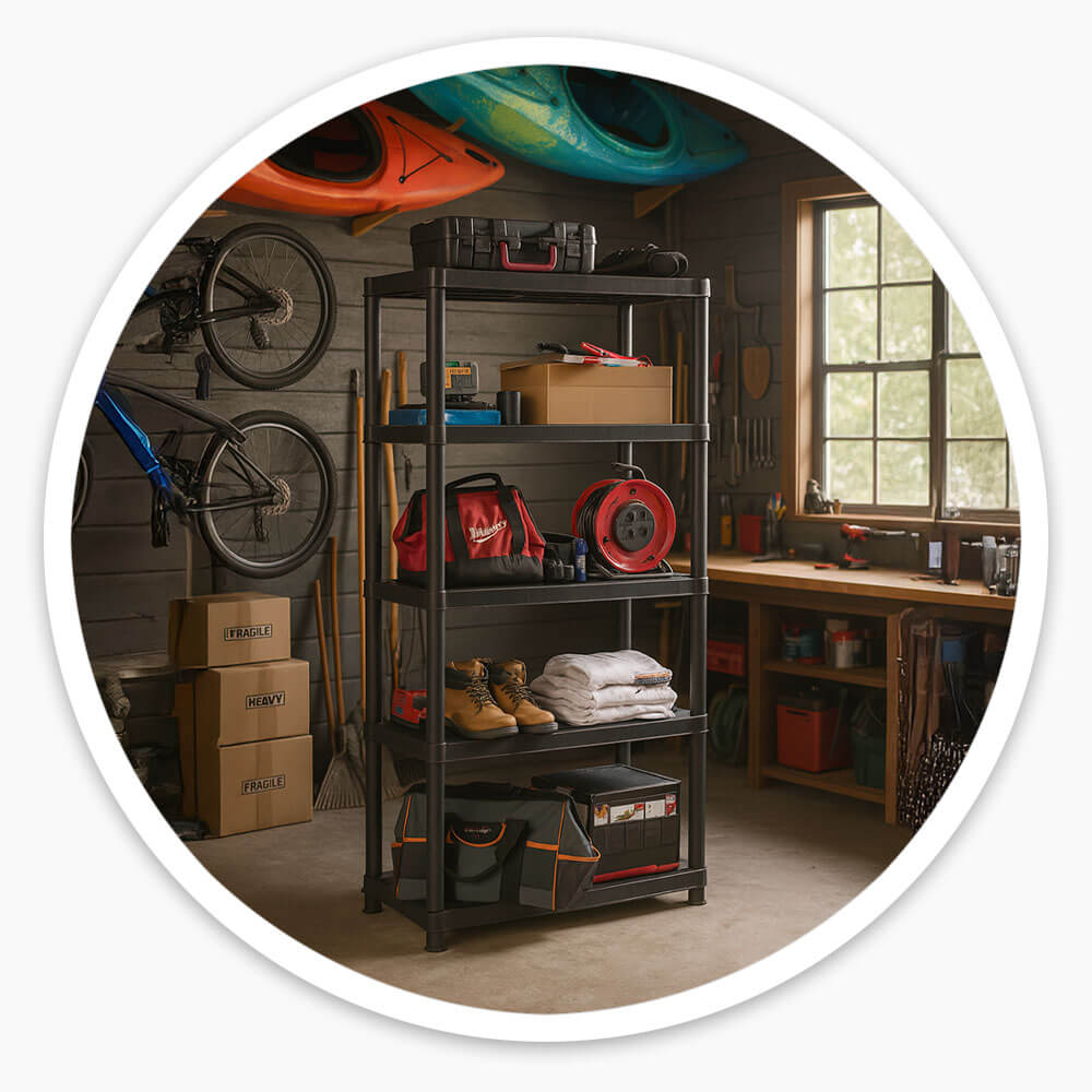 Heavy Duty Plastic Shelving
