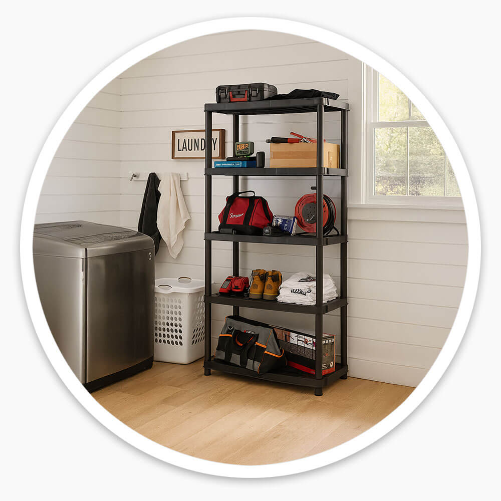 Heavy Duty Plastic Shelving
