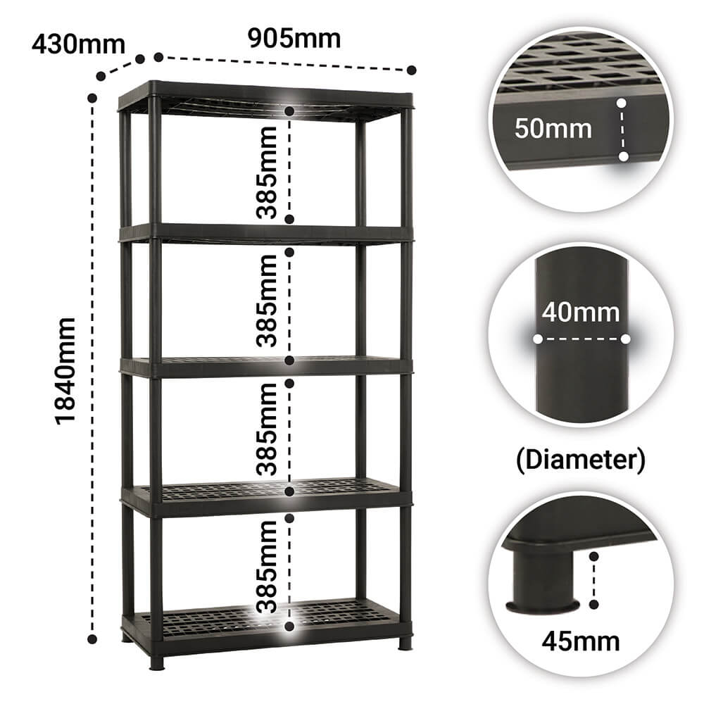 Heavy Duty Plastic Shelving