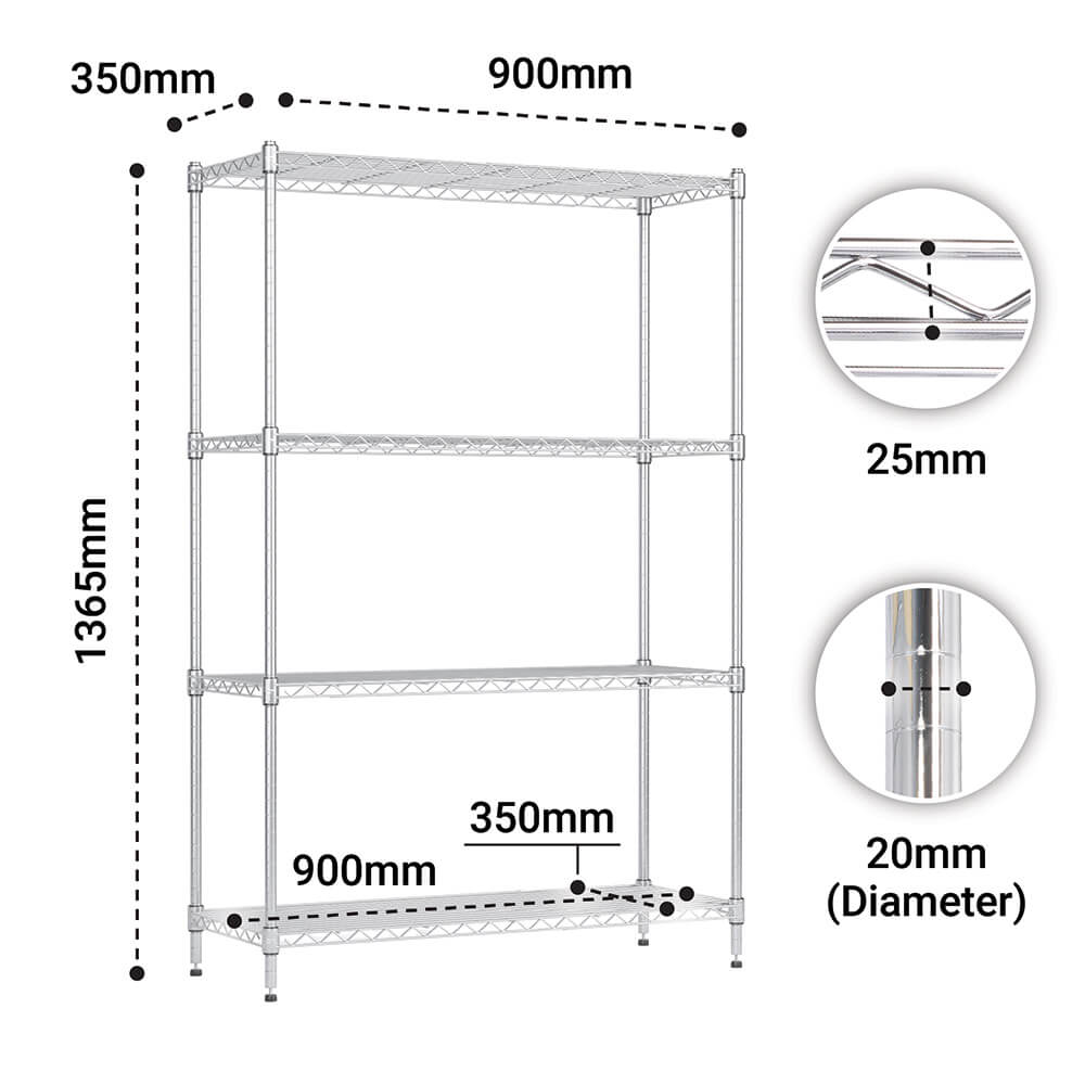 Metal Kitchen Shelves