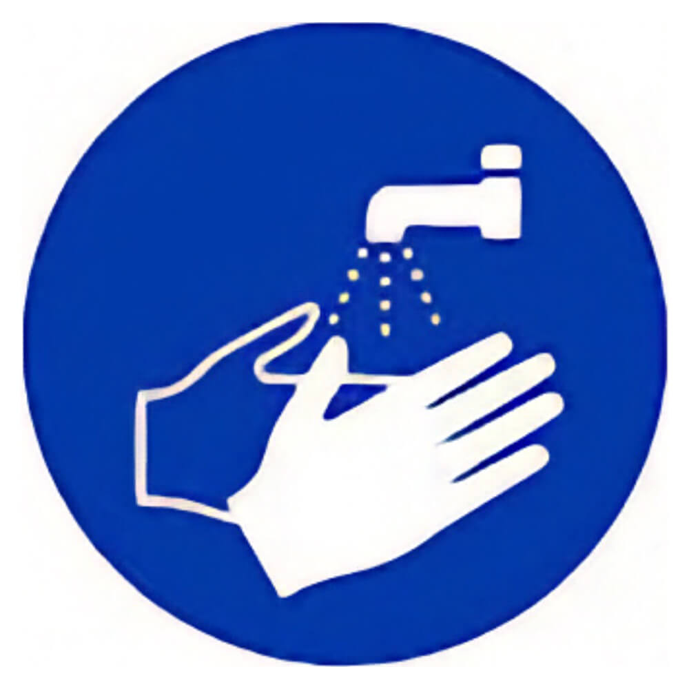"Hand Wash Only" Safety Sign