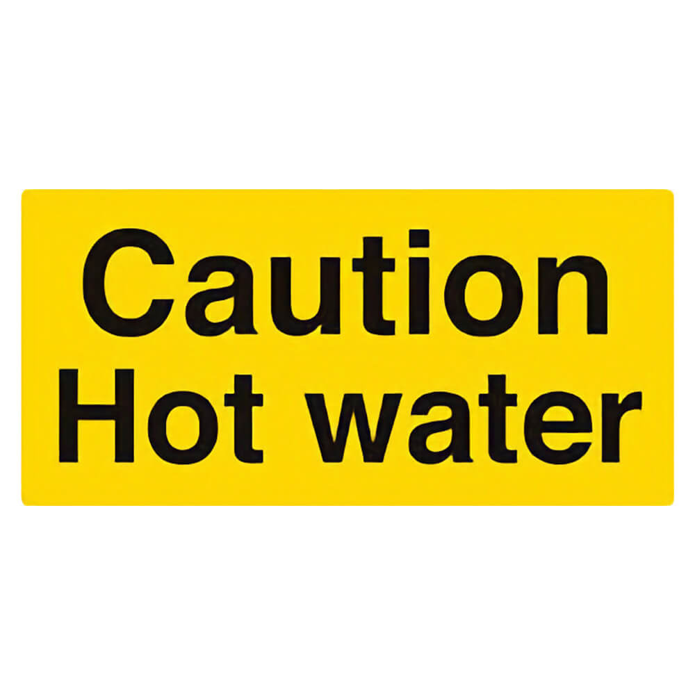 "Danger Very Hot Water" Warning Safety Sign