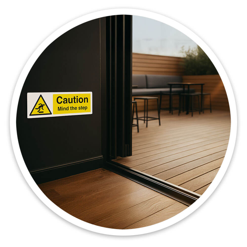 "Mind The Step" Warning Safety Sign