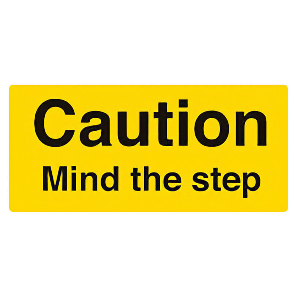 "Mind The Step" Warning Safety Sign