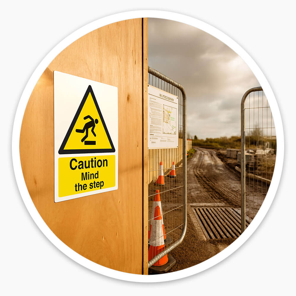 "Mind The Step" A4 Safety Sign