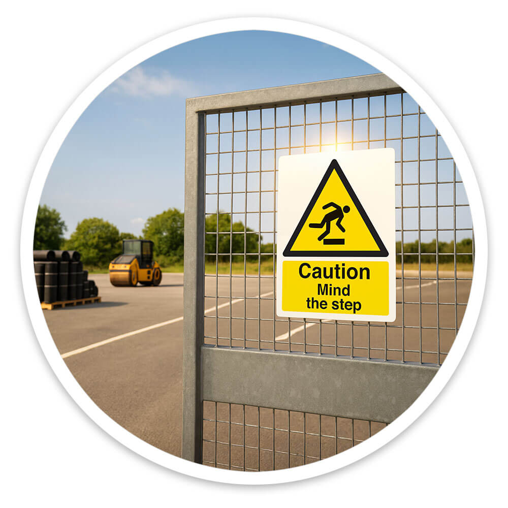 "Mind The Step" A4 Safety Sign