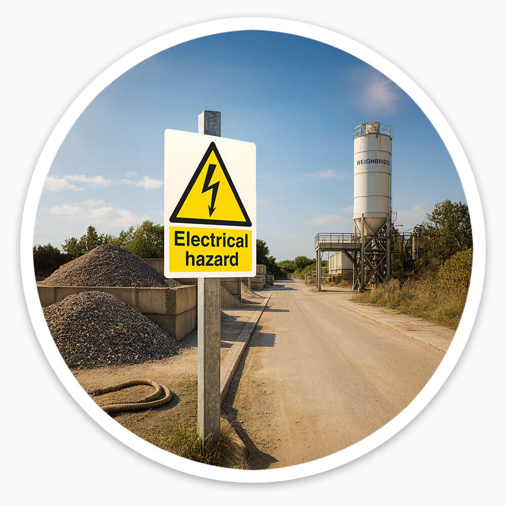 "Electrical Hazard" Warning Safety Sign