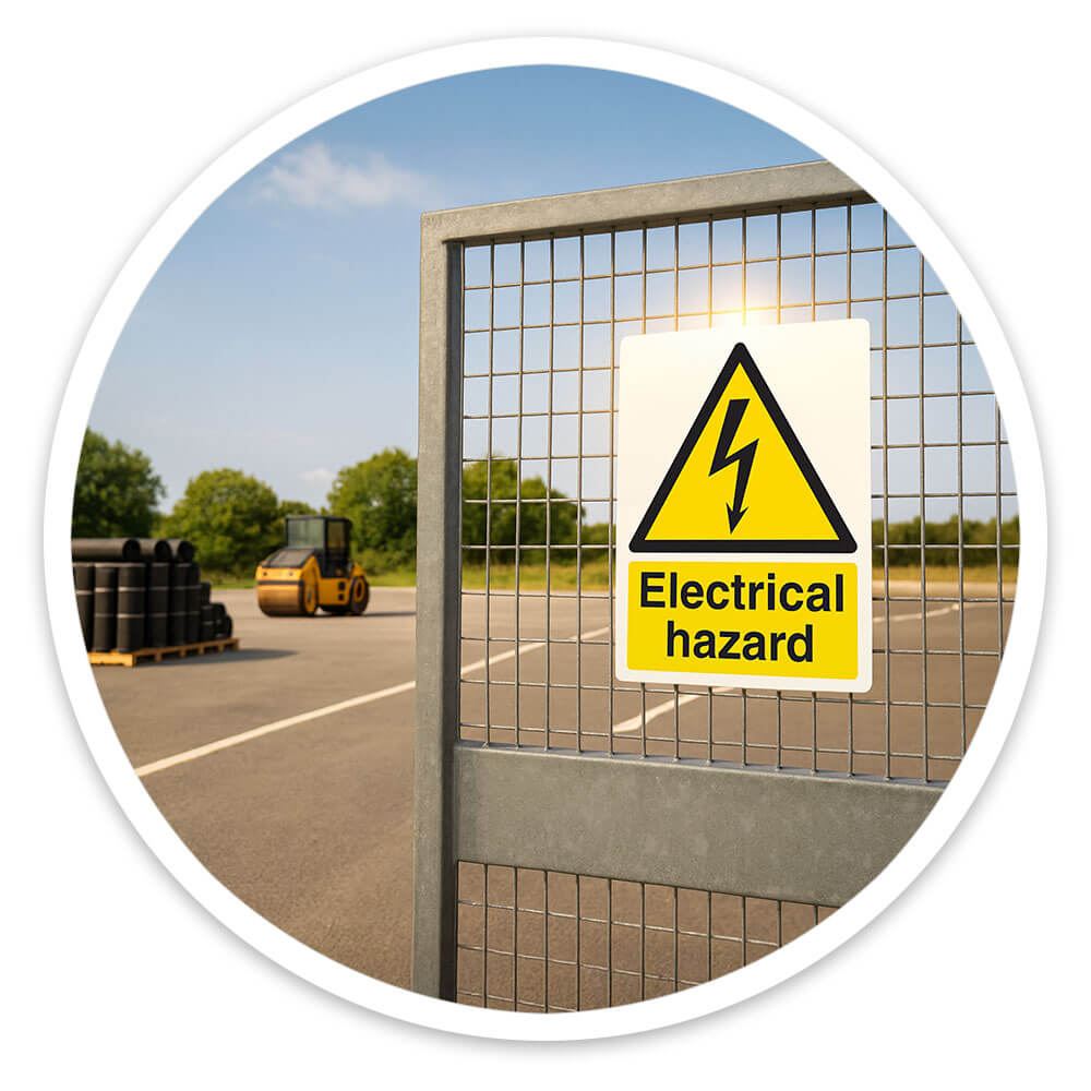 "Electrical Hazard" Warning Safety Sign