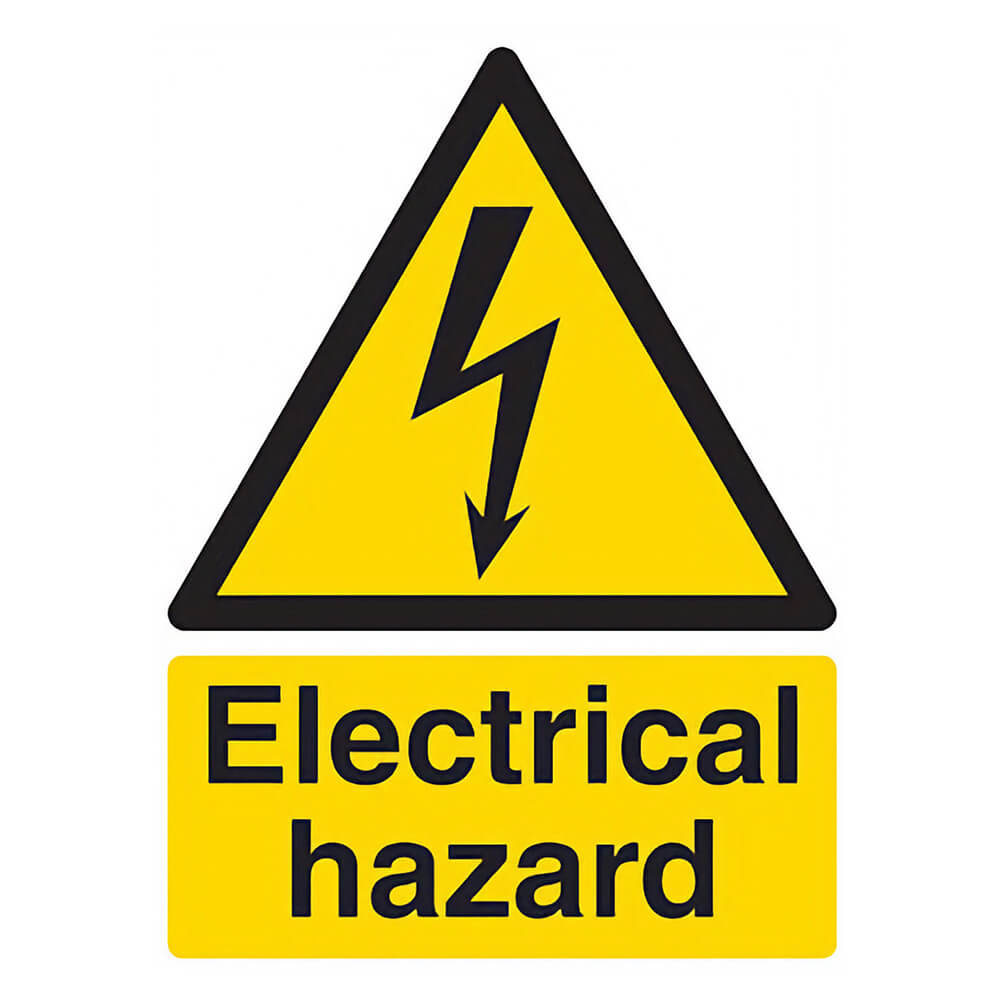 "Electrical Hazard" Warning Safety Sign