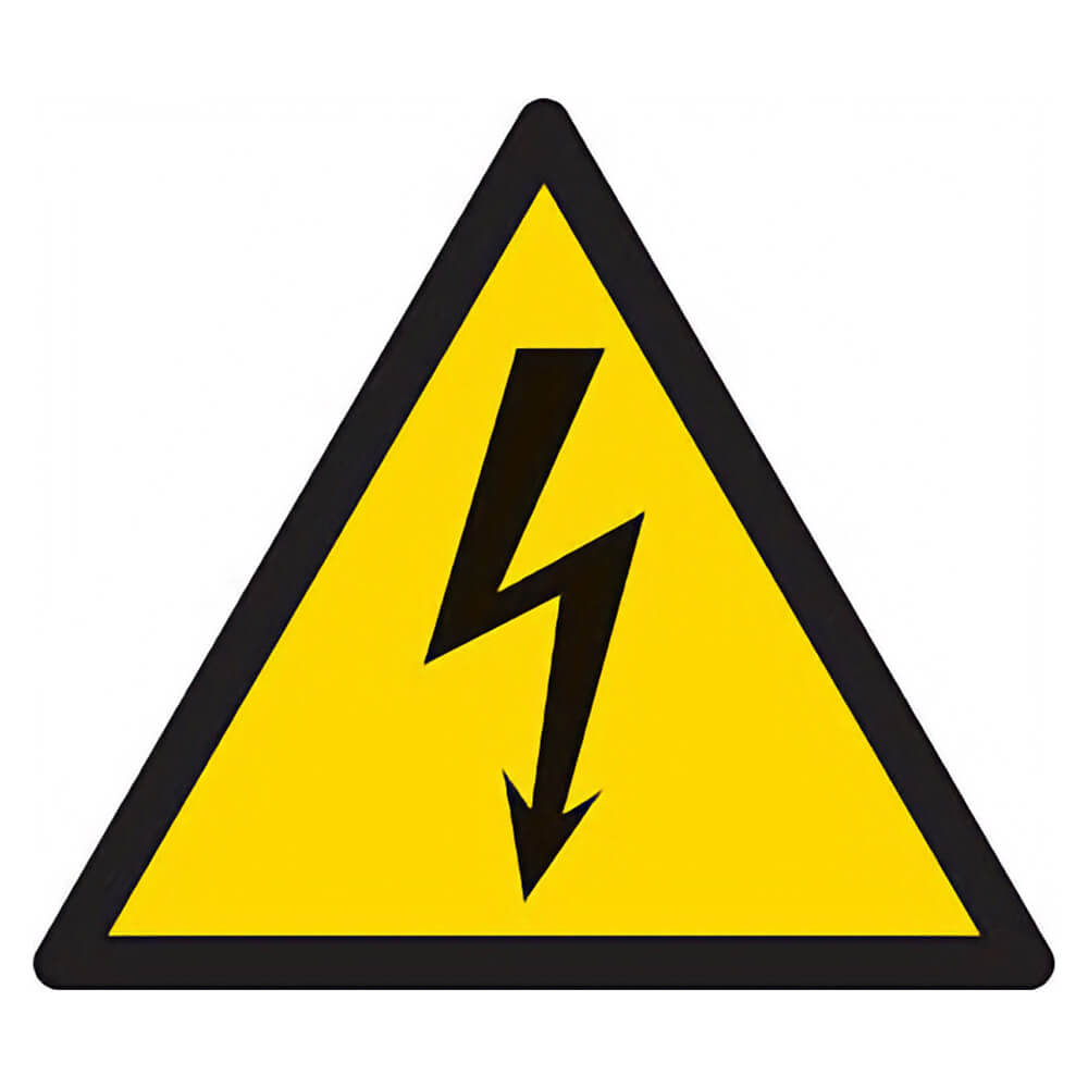"Danger Electric Shock Risk" Warning Safety Sign