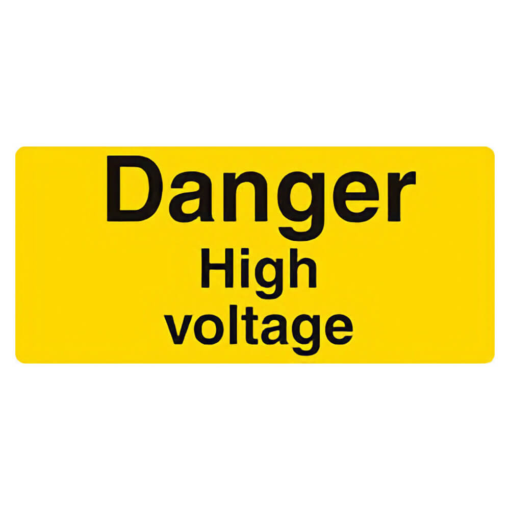 "Danger Electric Shock Risk" Warning Safety Sign
