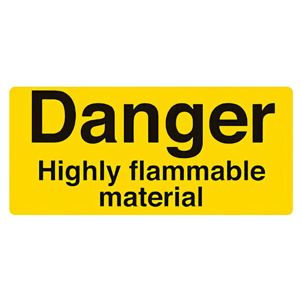 "Danger Highly Flammable" Warning Safety Sign