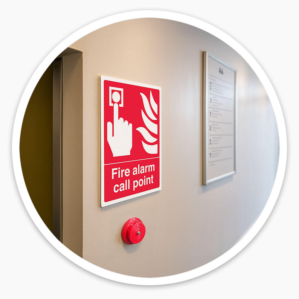 "Fire Alarm" Fire Safety Equipment Sign