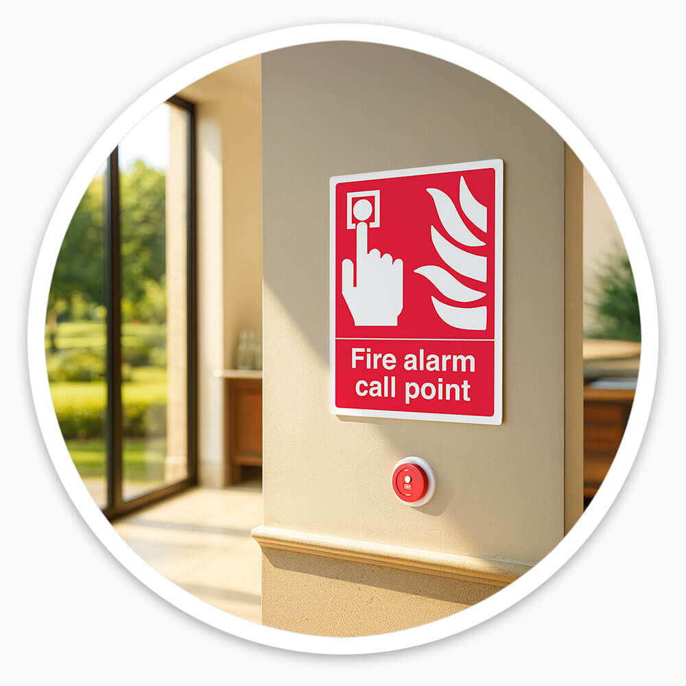 "Fire Alarm" Fire Safety Equipment Sign