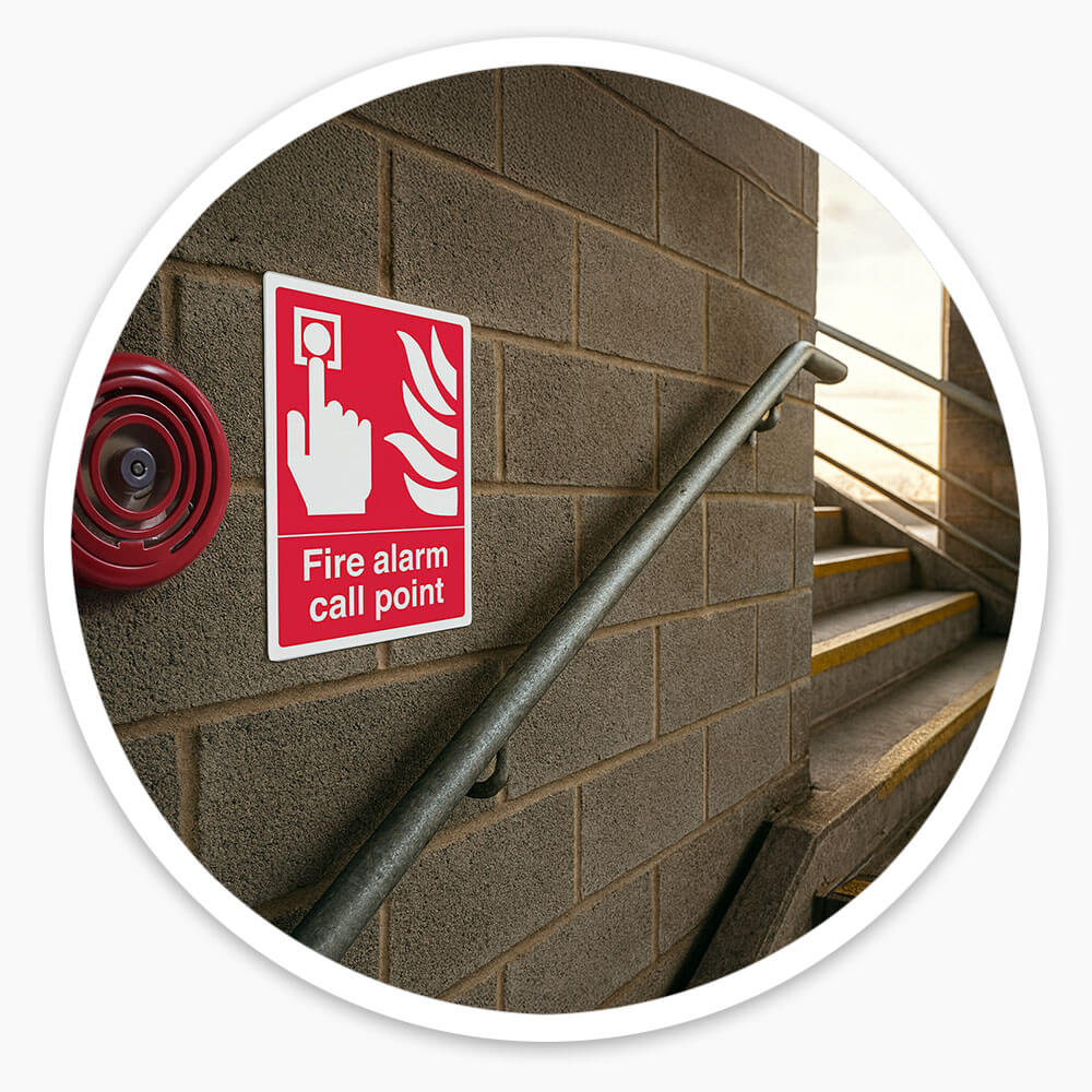 "Fire Alarm" Fire Safety Equipment Sign