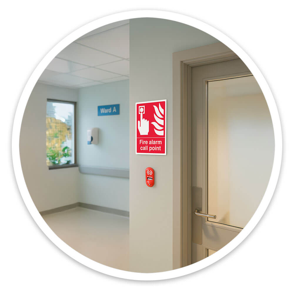 "Fire Alarm" Fire Safety Equipment Sign