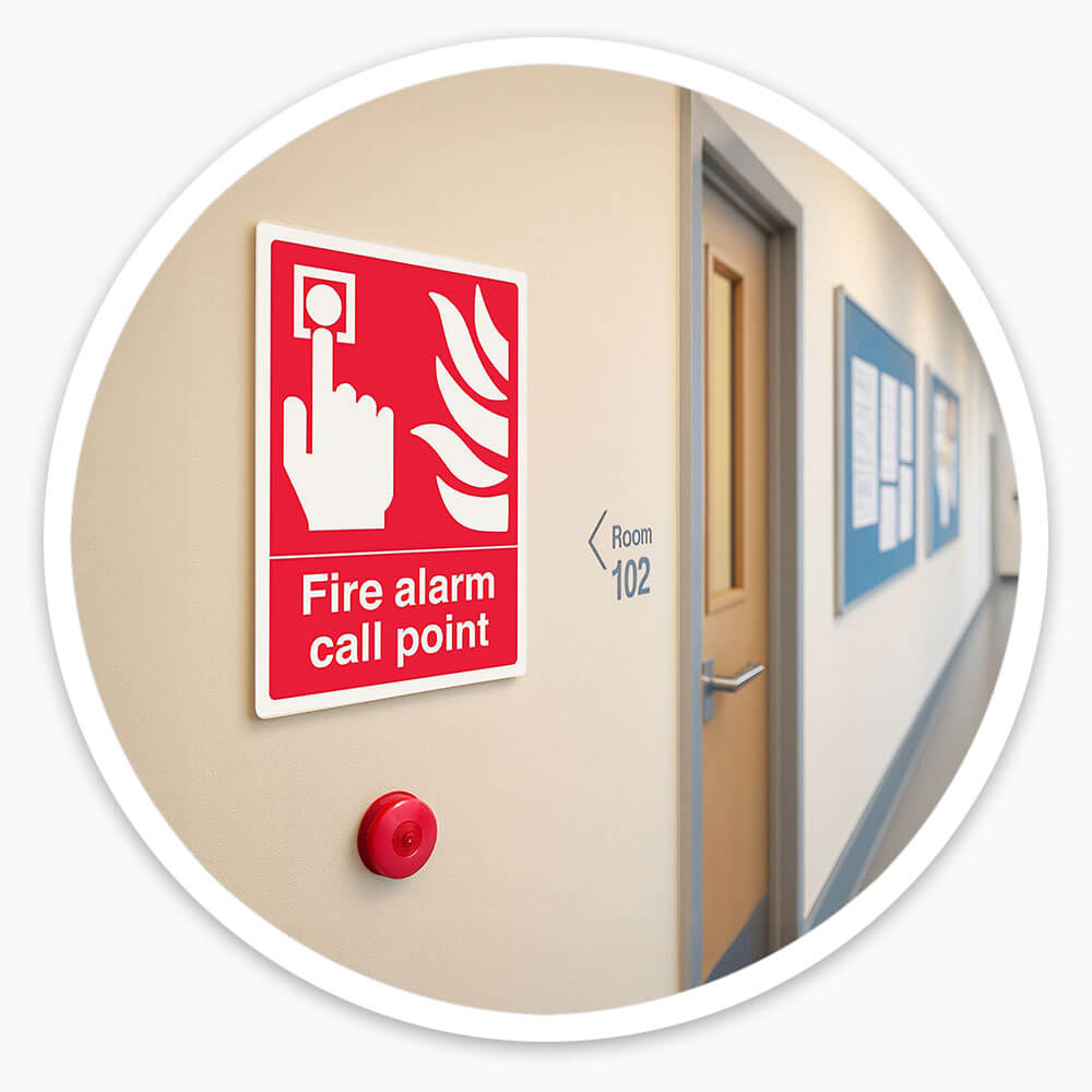 "Fire Alarm" Fire Safety Equipment Sign