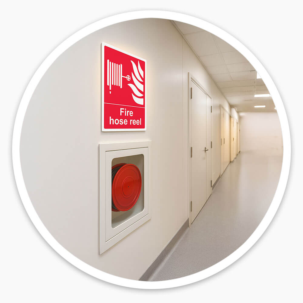 "Fire Hose Reel" Fire Safety Equipment Sign
