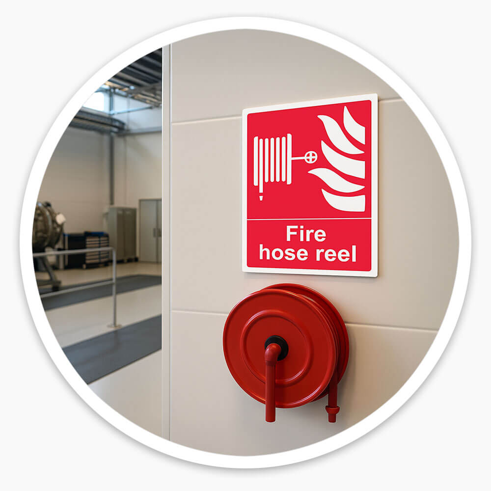 "Fire Hose Reel" Fire Safety Equipment Sign