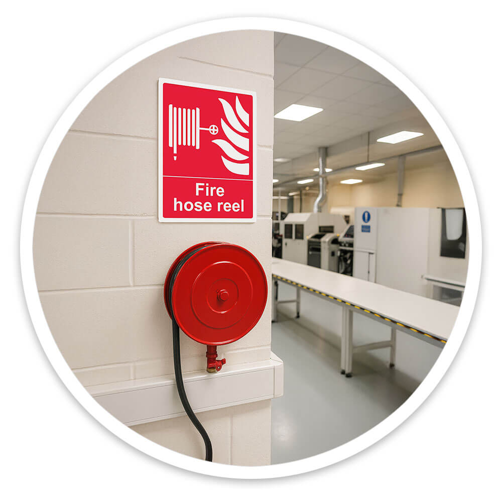 "Fire Hose Reel" Fire Safety Equipment Sign