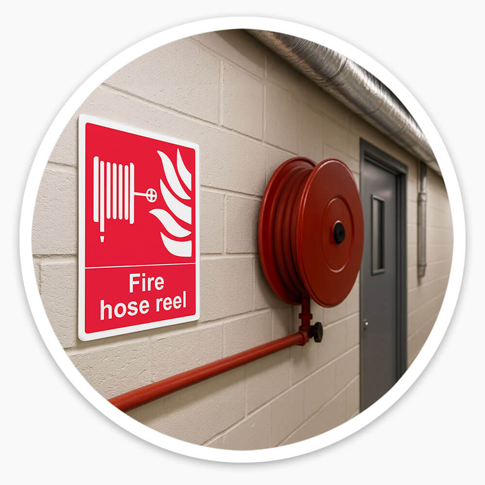 "Fire Hose Reel" Fire Safety Equipment Sign