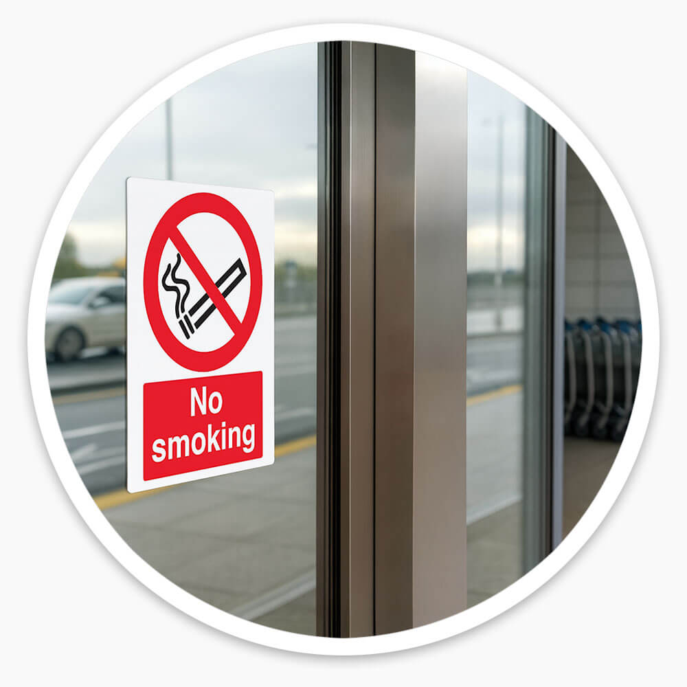 "No Smoking, It Is Against The Law" Prohibition Sign